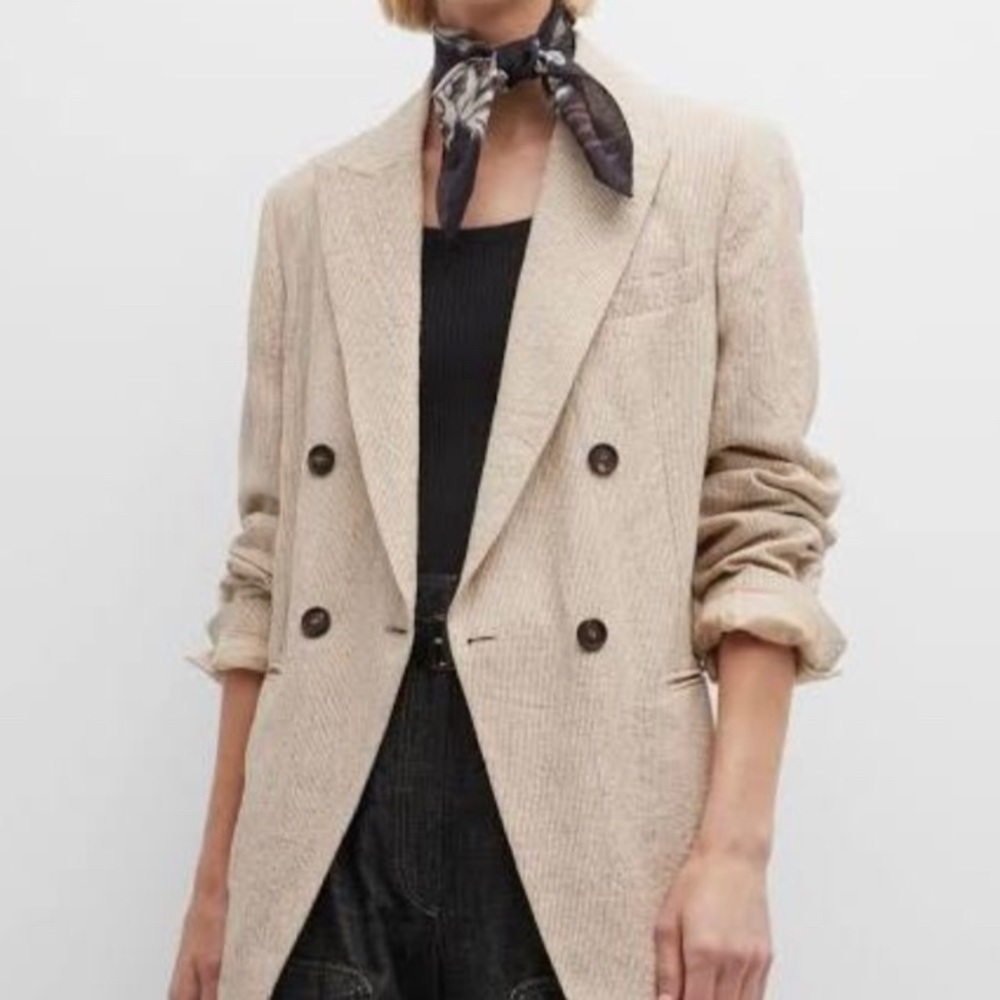 80s Escada linen blazer (Size 36)